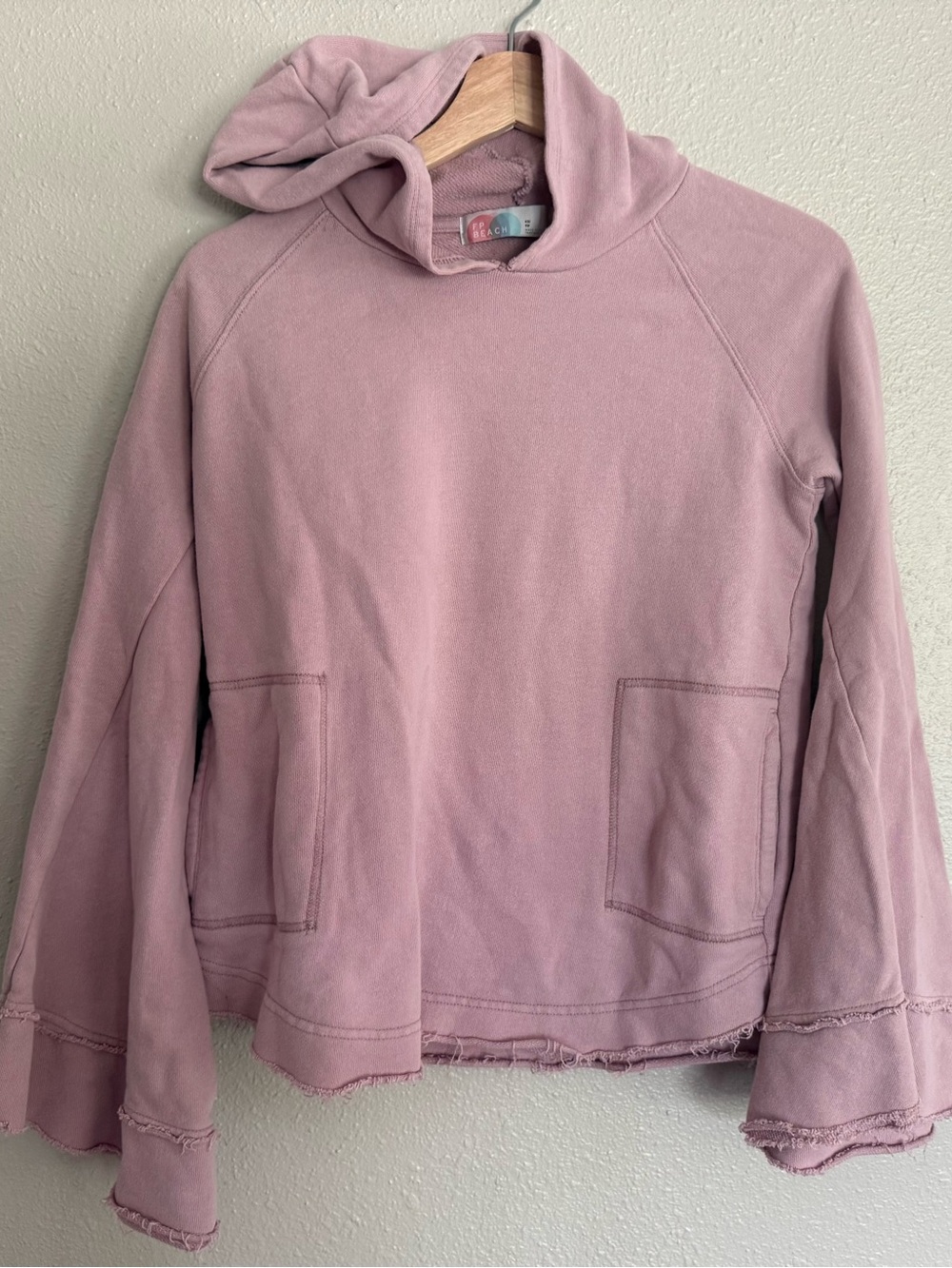 Free People Beach Pullover Hoodie XS Antique Rose Color Excellent Condition💖 - Picture 2 of 10